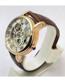 Cartier Rotonde De Astrotourbillon Skeleton White Swiss Automatic Watch