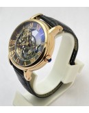 Cartier Rotonde De Astrotourbillon Skeleton Black Swiss Automatic Watch