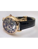 Cartier Rotonde De Astrotourbillon Skeleton Black Swiss Automatic Watch