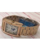 Cartier Tank Day-Date Moon Phase Rose Gold Watch