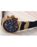 Ulysse Nardin Maxi Marine Blue Rubber Strap Watch