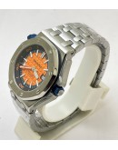 Audemars Piguet Diver Steel Bracelet Orange Swiss Automatic Watch