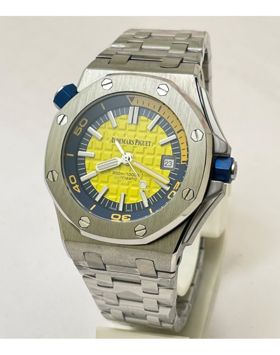Audemars Piguet Royal Oak Offshore Diver 15703ST 42mm Black Dial Watch -  Big Watch Buyers