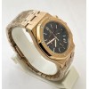 Audemars Piguet Chronometer Rose Gold Black Watch