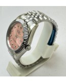 Rolex Datejust Diamond Mark Pink Steel Swiss Automatic Watch