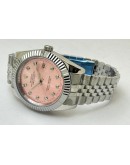 Rolex Datejust Diamond Mark Pink Steel Swiss Automatic Watch