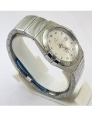 Omega Constellation Double Eagle Diamond Mark Steel White Watch