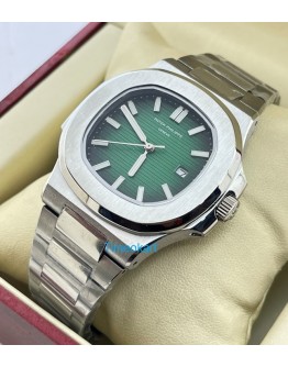 Patek Philippe Nautilus Steel Green Swiss Automatic Watch