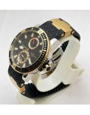 Ulysse Nardin Marine Diver Rose Gold Swiss ETA 7750 Valjoux Automatic Movement Watch