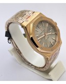 Audemars Piguet Royal Oak Rose Gold Grey Swiss Automatic Watch