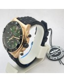 Breitling Chronomat B01 42 Green Dial Black Rubber Strap Watch