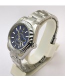 Rolex Sky Dweller Blue Steel Swiss ETA Automatic Watch