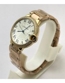 Cartier Ballon Bleu Rose Gold Jewel Bezel Watch