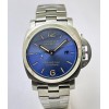 Panerai Marina Blue Steel Bracelet Swiss ETA Automatic Watch