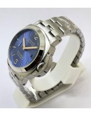 Panerai Marina Blue Steel Bracelet Swiss ETA Automatic Watch