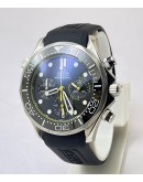 Omega Seamaster Diver 300M Regatta Black Rubber Strap watch
