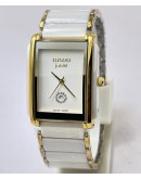 Rado Jubile Square White Ceramic Dual Tone Watch