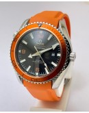 Omega Seamaster Planet Ocean Orange Rubber Strap Swiss Automatic Watch