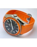 Omega Seamaster Planet Ocean Orange Rubber Strap Swiss Automatic Watch