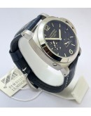 Panerai GMT Power Reserve Leather Strap Swiss Automatic Watch