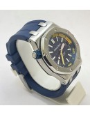 Audemars Piguet Diver Steel Blue Rubber Strap Swiss Automatic Watch