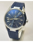 OMEGA SEAMASTER AQUA TERRA TOKYO 2020 EDITION BLUE SWISS AUTOMATIC WATCH