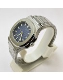 Patek Philippe Nautilus Steel Blue Swiss Automatic Watch