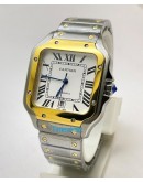 Cartier Santos 100 Dual Tone Swiss Automatic Watch