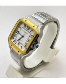 Cartier Santos 100 Dual Tone Swiss Automatic Watch