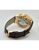 Vacheron Constantin Patrimony Day Date Tourbillon Leather Strap Swiss Automatic Watch