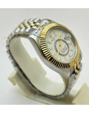 Rolex Sky Dweller White Dual Tone Swiss ETA Automatic Watch