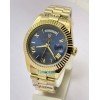 Rolex Day-Date Blue Golden Swiss Automatic Watch