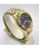 Rolex Day-Date Blue Golden Swiss Automatic Watch