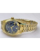 Rolex Day-Date Blue Golden Swiss Automatic Watch