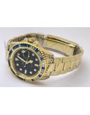 Rolex GMT Master ii White & Blue Ruby Bezel Golden Swiss ETA 3285 Valjoux Automatic Movement Watch