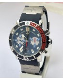 Ulysse Nardin Maxi Marine Diver Chronograph Rubber Strap Swiss ETA 7750 Valjoux Automatic Movement Watch