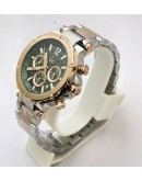 GC Green Chronograph Dual Tone Bracelet Watch