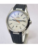 OMEGA SEAMASTER AQUA TERRA BLACK RUBBER STRAP LIMITED EDITION SWISS AUTOMATIC WATCH