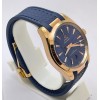 OMEGA SEAMASTER AQUA TERRA ROSE GOLD BLUE RUBBER STRAP LIMITED EDITION SWISS AUTOMATIC WATCH