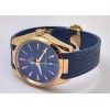 OMEGA SEAMASTER AQUA TERRA ROSE GOLD BLUE RUBBER STRAP LIMITED EDITION SWISS AUTOMATIC WATCH