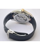 OMEGA SEAMASTER AQUA TERRA WHITE ROSE GOLD BEZEL RUBBER STRAP LIMITED EDITION SWISS AUTOMATIC WATCH