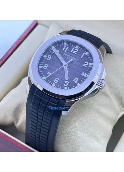 Patek Philippe Aquanaut Steel Black Rubber Strap Swiss ETA 