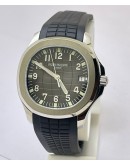 Patek Philippe Aquanaut Steel Black Rubber Strap Swiss ETA Caliber 5168G Valjoux Movement Automatic Watch