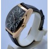 Franck Muller Crazy Hours Black Leather Strap Swiss Automatic Watch