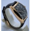 Franck Muller Crazy Hours Black Leather Strap Swiss Automatic Watch