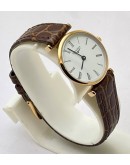 Longines La Grande Classique Ultra Slim Rose Gold Leather Strap Ladies Watch