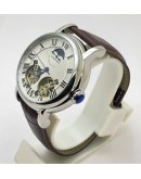 Cartier Rotonde De Cartier Double Tourbillon Sun Moon Phase White Swiss ETA Automatic Watch