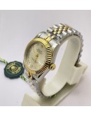Rolex Datejust Roman Marker White Dual Tone Swiss Automatic Ladies Watch
