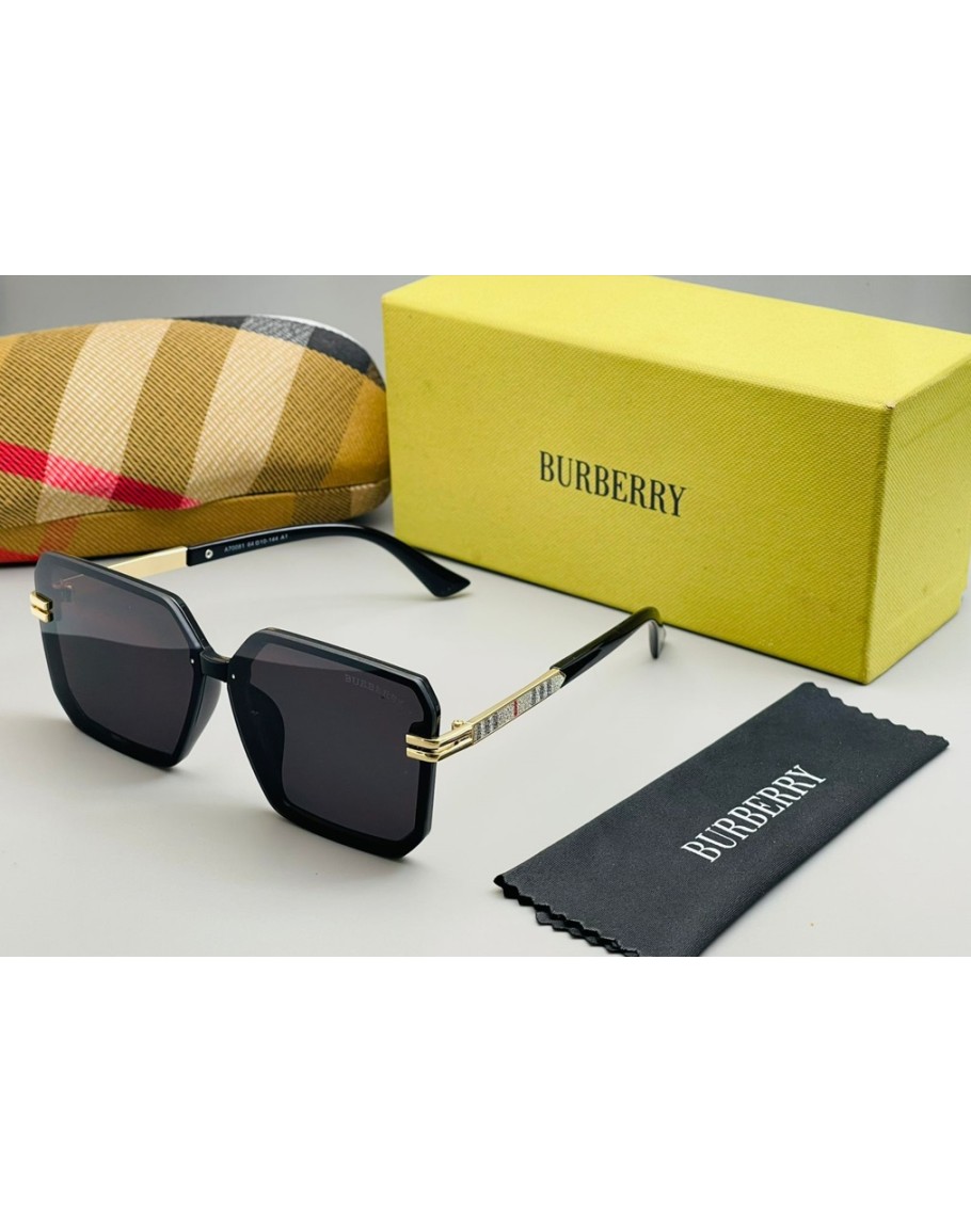 Burberry Black/Vintage Check Sunglasses | Glasses.com® | Free Shipping