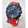 Tissot T Touch Solar Red Rubber Strap Watch